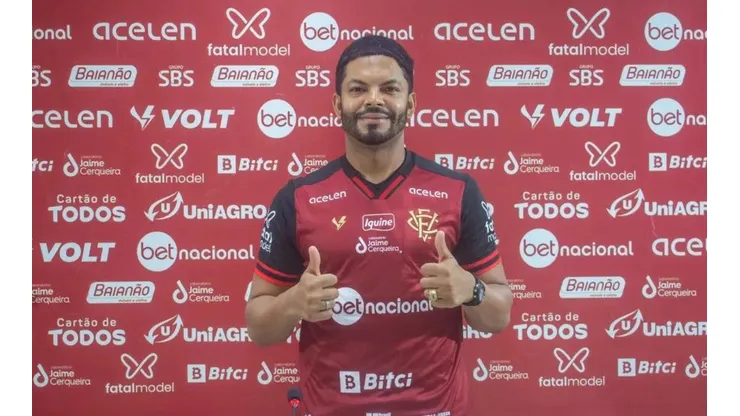 Foto: Victor Ferreira / EC Vitória / Divulgação - Thiago falou pela primeira vez como jogador do Vitória.