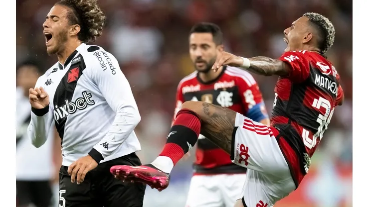 Foto: Jorge Rodrigues/AGIF - Matheuzinho sofreu fratura na tíbia e está fora para 2º jogo contra o Vasco