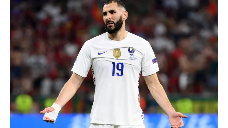 Getty Images. Benzema rebate declaração de treinador da seleção francesa