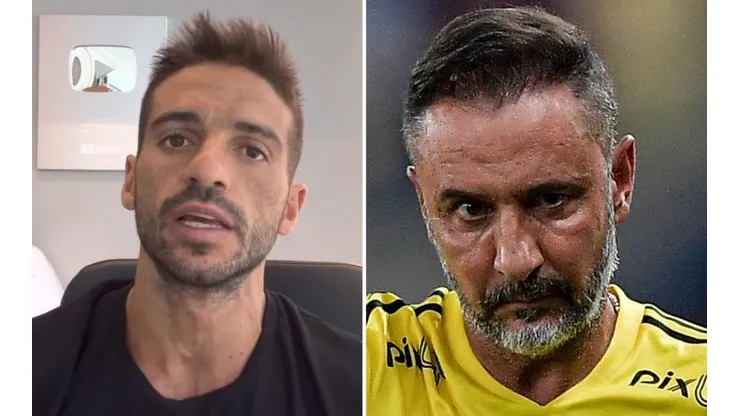 Foto: Venê Casagrande/YouTube e Agif/Thiago Ribeiro - Vítor Pereira e Venê Casagrande vivem climão