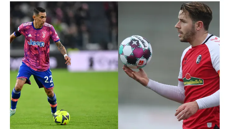 Foto 1: Di Maria em ação pela Juventus - Por: Valerio Pennicino/Getty Images; Foto 2: Gunter, capitão do Freiburg. - Por: Valerio Pennicino/Getty Images