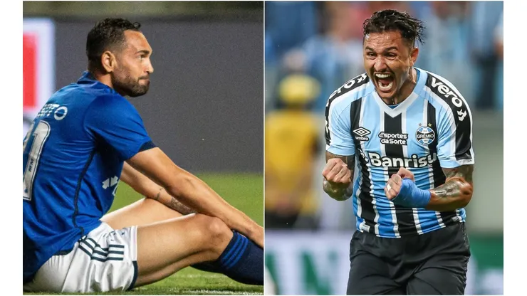 Foto: Fernando Moreno/AGIF; Pedro H. Tesch/AGIF - Cruzeiro e Grêmio
