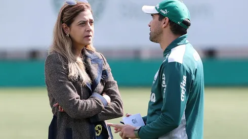 Foto: Cesar Greco - Leila admitiu que Abel extrapola à beira do campo, mas deu todo apoio ao técnico do Palmeiras