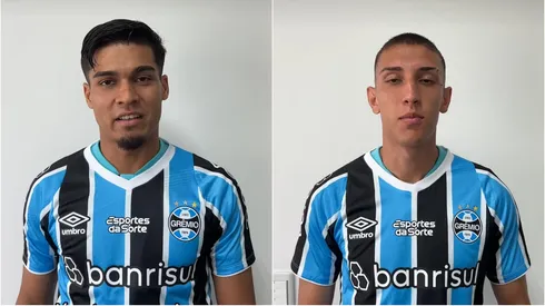 Fotos: Instagram oficial do Grêmio - Arezo e Monsalve