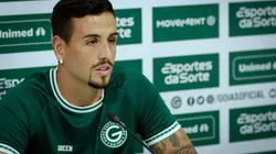 Foto: Rosiron Rodrigues/GEC - Matheus Peixoto foi apresentado no Goiás