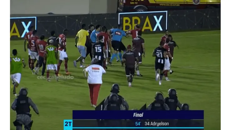 Copa do Brasil: Sergipe x Botafogo termina em confusão e pancadaria