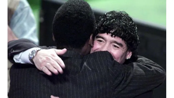 Foto: Clive Mason/ALLSPORT - Pelé e Maradona são os tidos como os melhores de todos os tempos