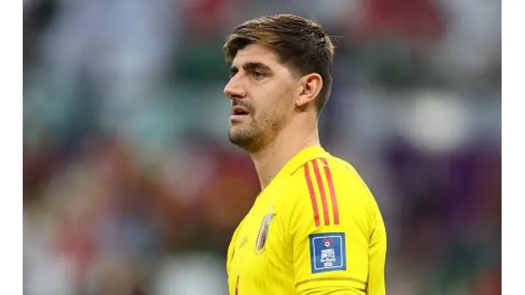 Thibaut Courtois em ação pela Seleção Belga - Foto: Elsa/Getty Images -