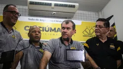 Claudio Tencati, técnico do Criciúma, sobre pênalti do Flamengo