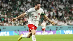 Foto: Lars Baron/Getty Images - Lewandowski nunca havia marcado em Copas do Mundo.