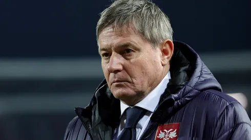 Srdjan Stevanovic/Getty Images. Treinador da Sérvia não gostou da derrota no segundo tempo da partida