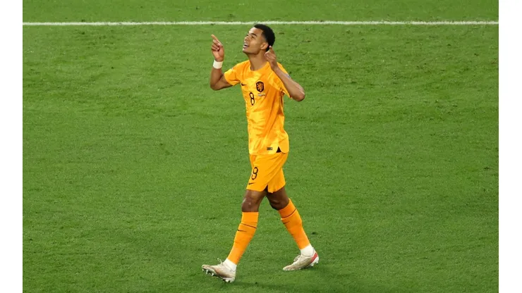 Foto: Lars Baron/Getty Images - Gakpo fez o gol mais rápido da Copa de 2022 por enquanto