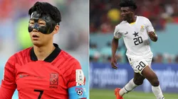 Foto: Elsa/Getty Images e Julian Finney/Getty Images - Son e Kudus são destaques das seleções