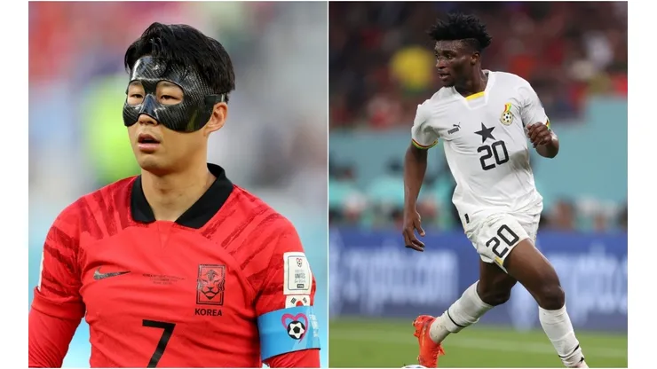 Foto: Elsa/Getty Images e Julian Finney/Getty Images - Son e Kudus são destaques das seleções