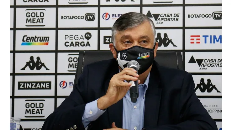 Foto: Vitor Silva/Botafogo/Divulgação - Durcesio Mello: presidente explicou a situação do Glorioso