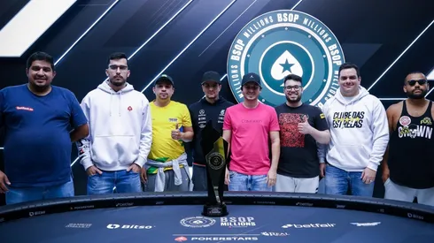 Finalistas do Main Event do BSOP Millions (Foto: Rafael Terra/BSOP)