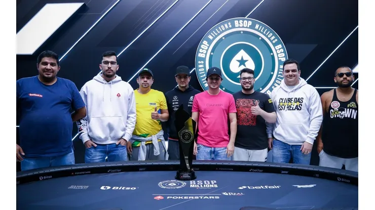 Finalistas do Main Event do BSOP Millions (Foto: Rafael Terra/BSOP)