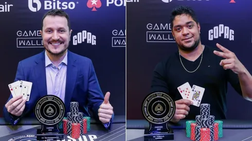 Brener e Paulo levaram troféus de campeão neste BSOP Millions (Foto: Rafael Terra/BSOP)