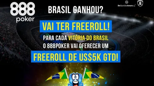 888poker vai organizar 'Freeroll' nas vitórias do Brasil na Copa do Mundo (Foto: Divulgação/888poker)