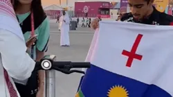 Foto: Reprodução Vídeo/ "Fui atacado..."; Jornalista revela repreensão da polícia do Qatar após bandeira de Pernambuco ser confundida com da LGBTQIAP+.