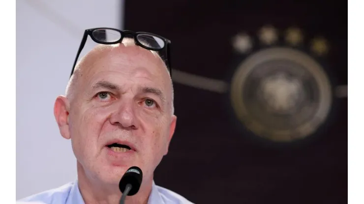 Alexander Hassenstein/Getty Images/ Qatar 2022: "Foi uma clara ameaça"; Presidente da Federação alemã se revolta contra proibição de braçadeira pela Fifa.