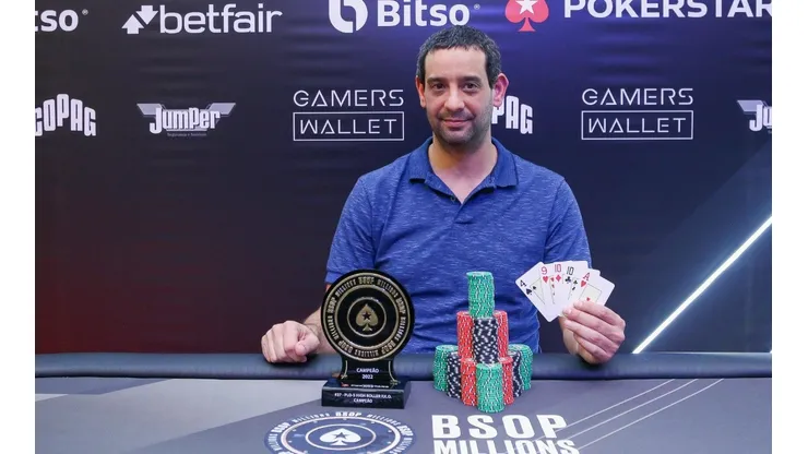 José Arenstein recebeu uma grande premiação no BSOP (Foto: Rafael Terra/BSOP)
