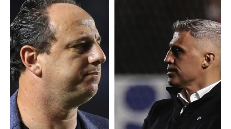 Foto Ceni: Marcello Zambrana/AGIF - Foto Crespo: Ettore Chiereguini/AGIF - Ceni e Crespo foram comparados entre os torcedores