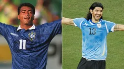 Dominic Barnardt/Mike Powell/ALLSPORT/Getty Images - Romário e Sebastião Abreu