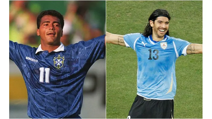 Dominic Barnardt/Mike Powell/ALLSPORT/Getty Images - Romário e Sebastião Abreu