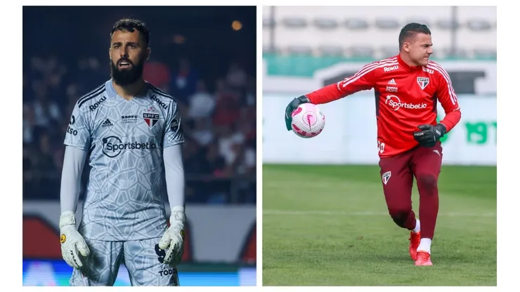 Marcello Zambrana/AGIF e Luiz Erbes/AGIF - Felipe Alves e Jandrei pelo SPFC.
