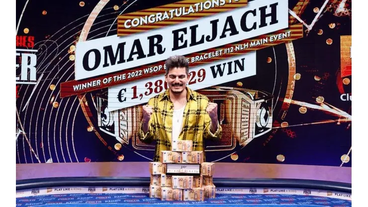 Omar Eljach ganhou grande forra na WSOP Europa (Foto: Divugação/King´s Cassino)