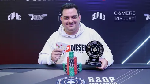 Caio Hey levou boa premiação em torneio do BSOP Millions (Foto: Rafael Terra/BSOP)