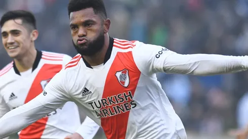 Foto: Rodrigo Valle/Getty Images - Quintero vinha sendo parceiro de Borja no River Plate; meia interessa ao Peixe