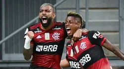 Agif/Andre Borges - Bruno Henrique e Gabigol fazem dupla