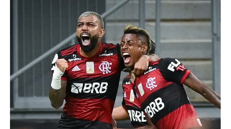 Agif/Andre Borges - Bruno Henrique e Gabigol fazem dupla