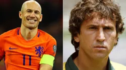 Mike King/Dean Mouhtaropoulos/Getty Images - Arjen Robben e Zico