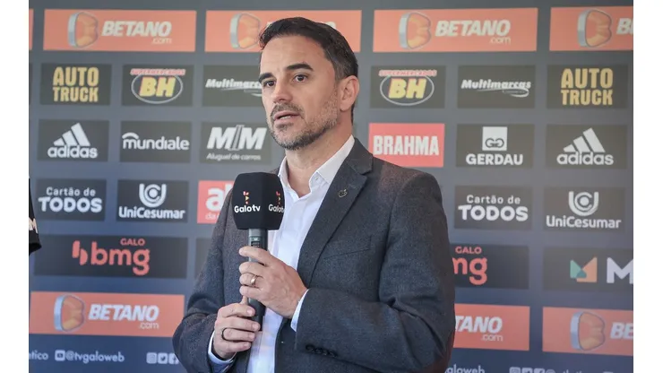 Foto: Pedro Souza / Atlético - Rodrigo Caetano tem contrato no Atlético-MG até o fim de 2026
