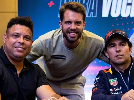 Sergio Perez dobrou as fichas na primeira mão contra Colillas