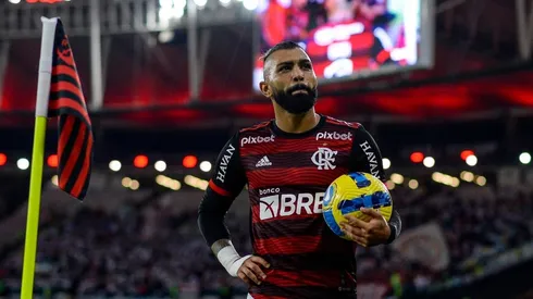 Foto: Marcelo Cortes/Flamengo - Gabigol e Zico são os únicos a marcarem pelo Fla em finais de Libertadores.