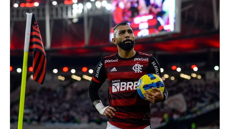Foto: Marcelo Cortes/Flamengo - Gabigol e Zico são os únicos a marcarem pelo Fla em finais de Libertadores.