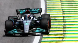 Russell durante a corrida sprint em Interlagos