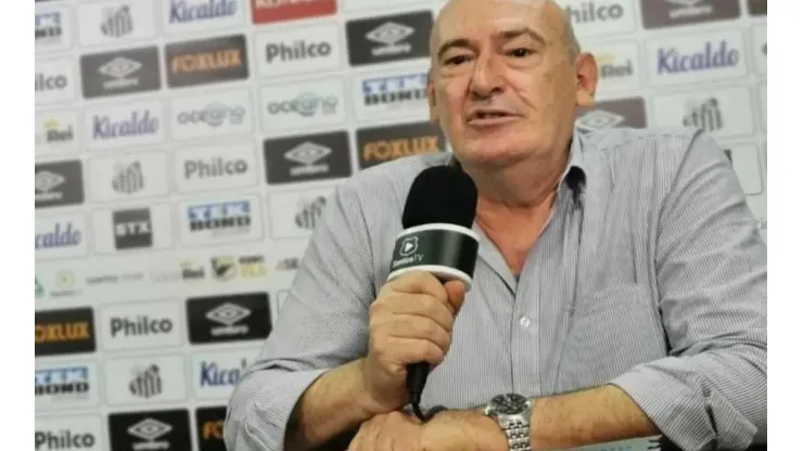 Reprodução/Santos TV. Rueda fez consulta por jogador que já teve passagem no Santos