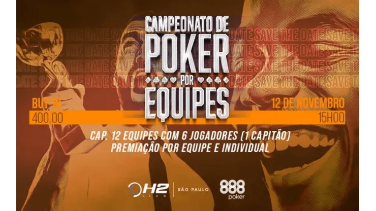 Poker por equipes será um torneio realizado em São Paulo (Foto: Divulgação/H2 Club)