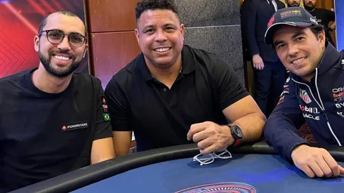Rafael Moraes, Ronaldo e Sérgio Perez em evento de poker (Foto: Reprodução instagram oficial @rafaelmoraesgm)