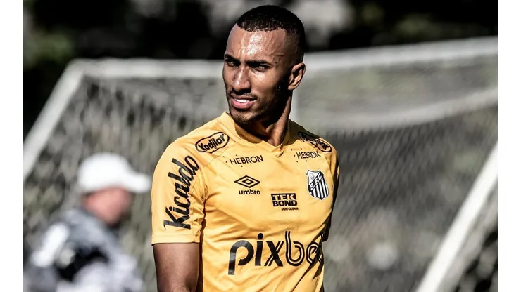 Foto: Ivan Storti/Santos FC/Divulgação - Lucas Braga: atacante está fora da próxima partida do Santos