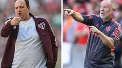 Foto Rogério Ceni: Thiago Ribeiro/AGIF - Foto Mano Menezes: Pedro H. Tesch/AGIF