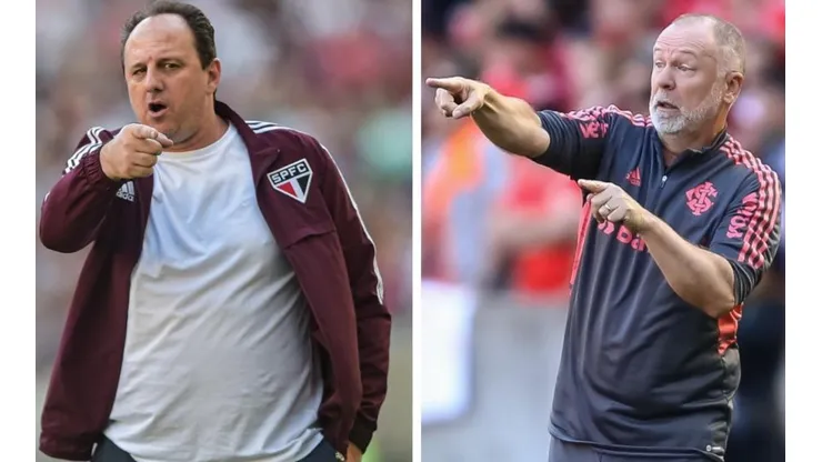 Foto Rogério Ceni: Thiago Ribeiro/AGIF - Foto Mano Menezes: Pedro H. Tesch/AGIF