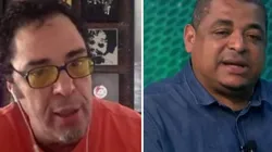 Foto: UOL Esporte/YouTube e Jovem Pam Esportes/YouTube - Vampeta e Casagrande discordam