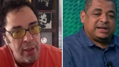 Foto: UOL Esporte/YouTube e Jovem Pam Esportes/YouTube - Vampeta e Casagrande discordam