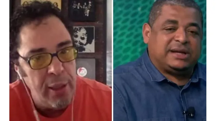 Foto: UOL Esporte/YouTube e Jovem Pam Esportes/YouTube - Vampeta e Casagrande discordam